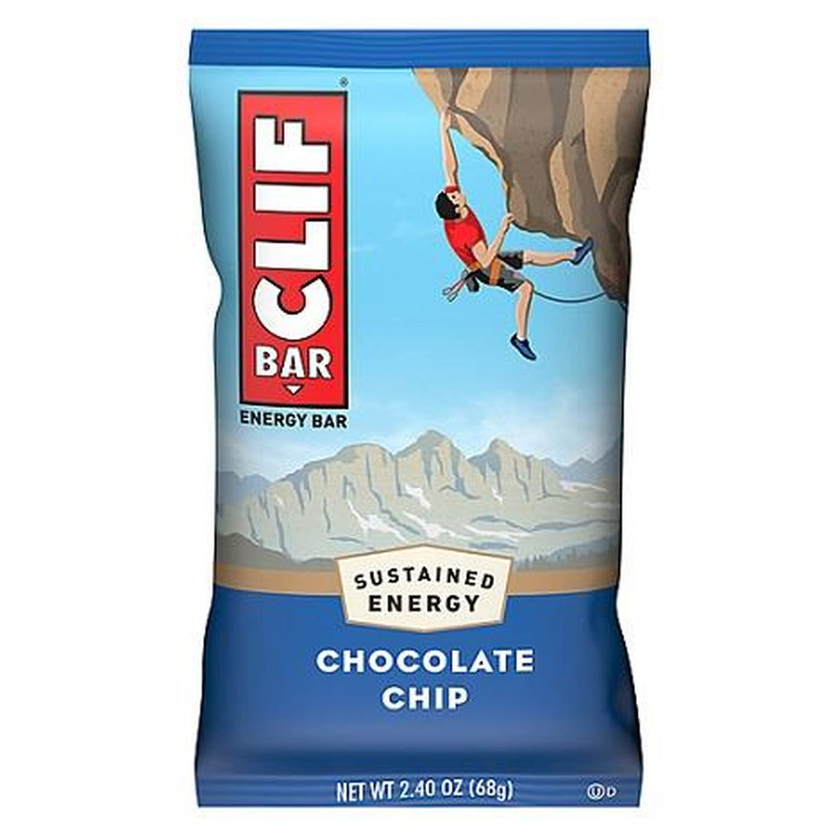 Clif Bar Chocolate Chip 2.4oz 12ct pack — full package