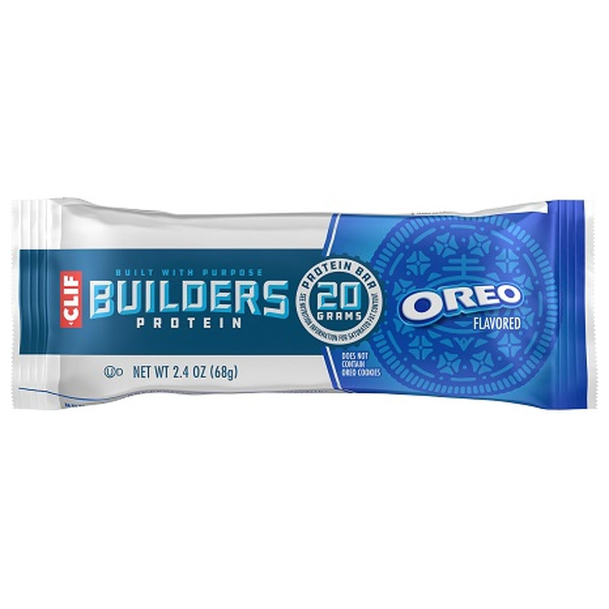 Clif Builders Protein Bar Oreo 2.4oz 12ct pack — full package