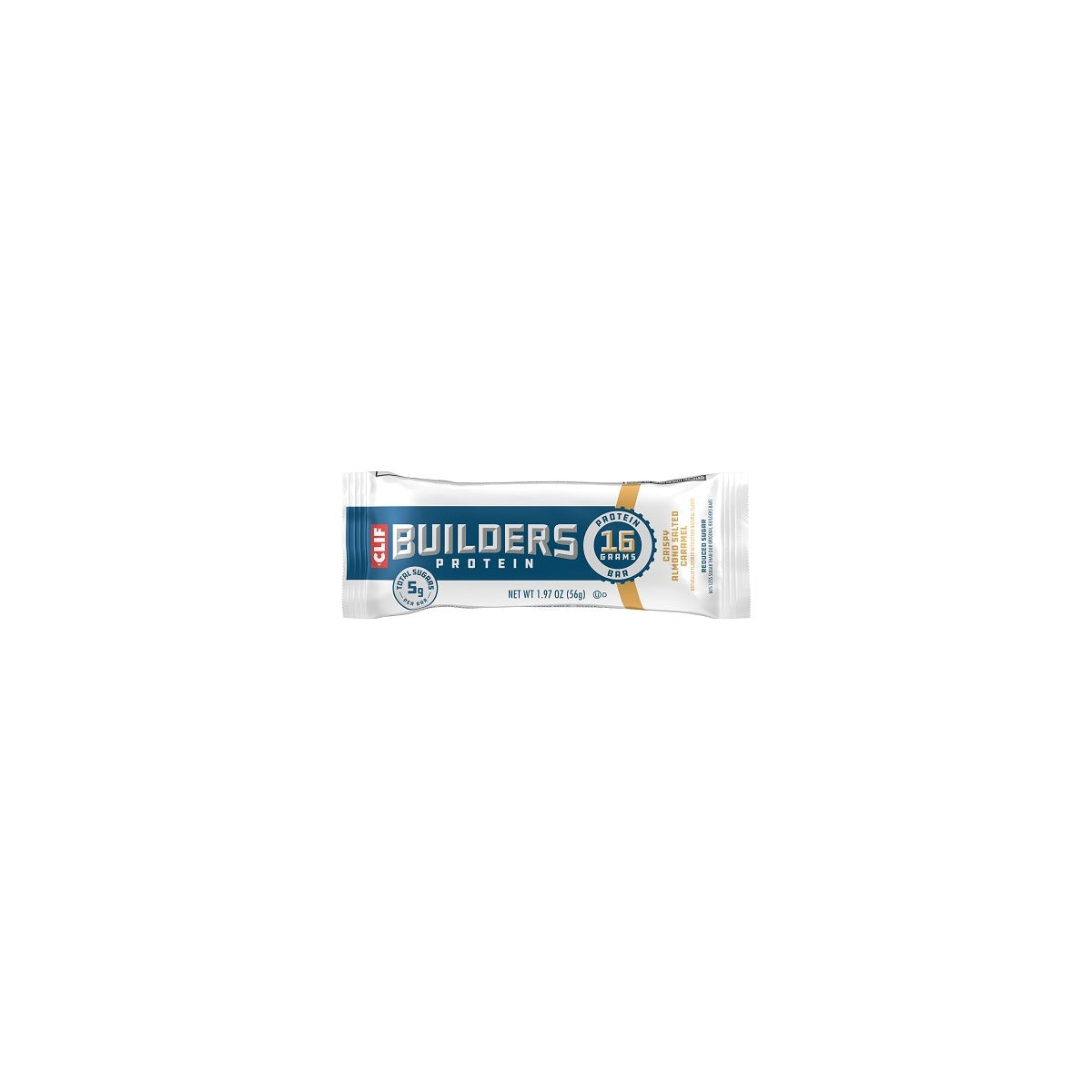 Clif Builders Almond Salted Caramel Protein Bar 1.97oz pack — full package