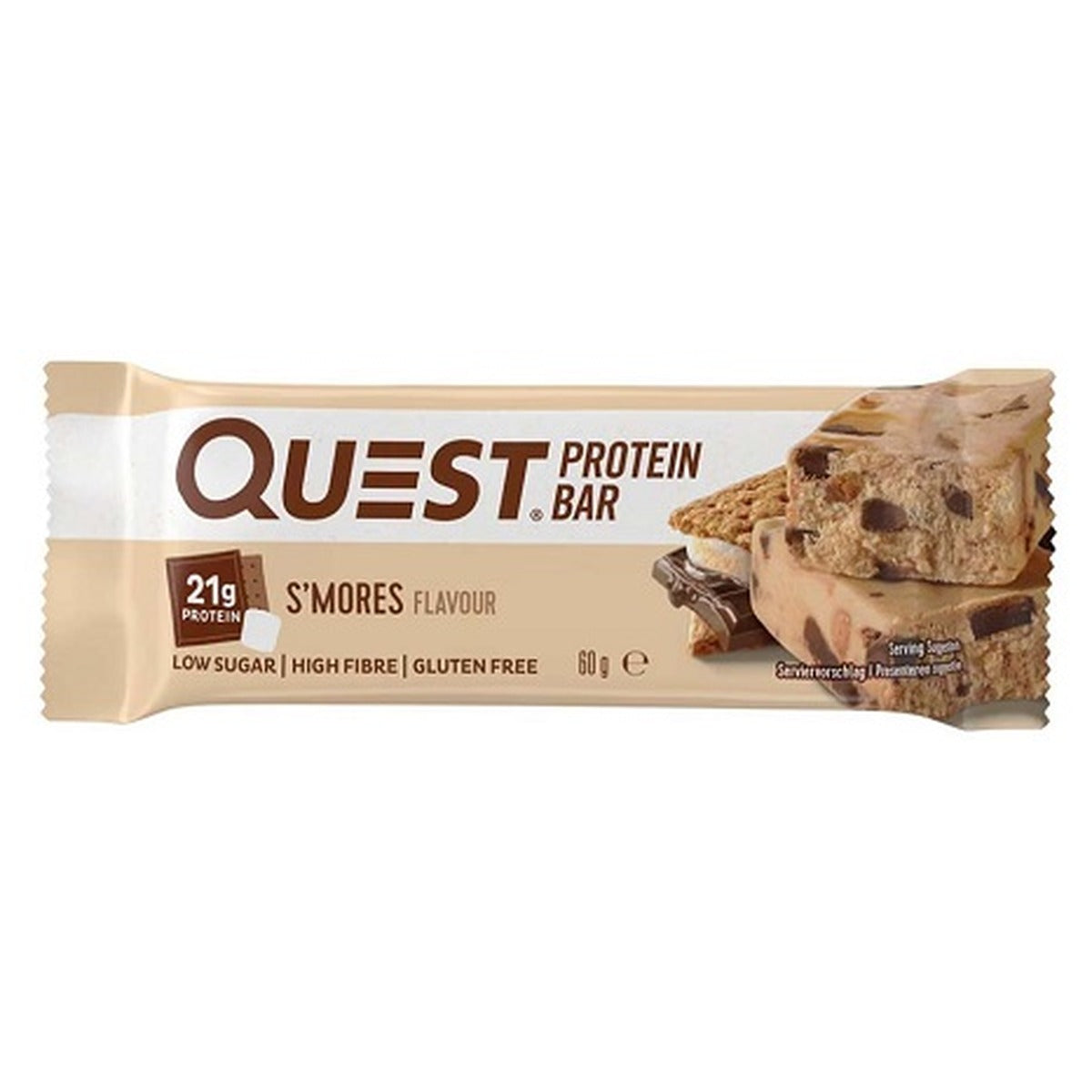 Quest Bar Original S'mores 2.12oz 12ct pack — full package