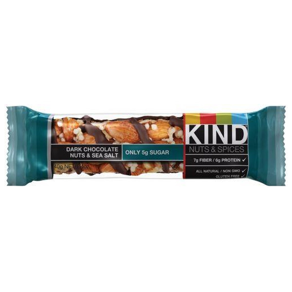 KIND Dark Chocolate Nuts & Sea Salt 1.4oz 12ct pack — full package