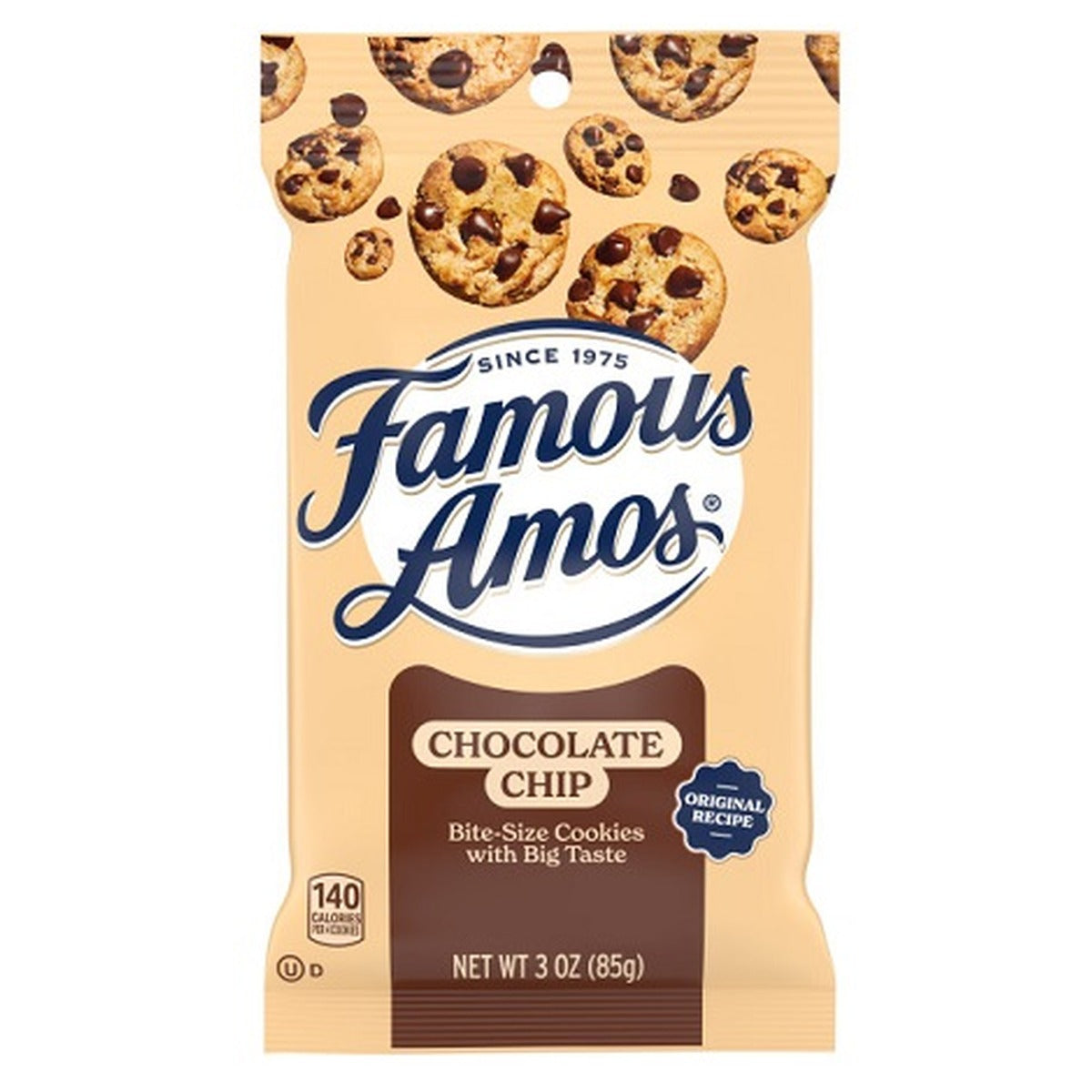 Famous Amos Chocolate Chip Cookies 3oz pack — full package