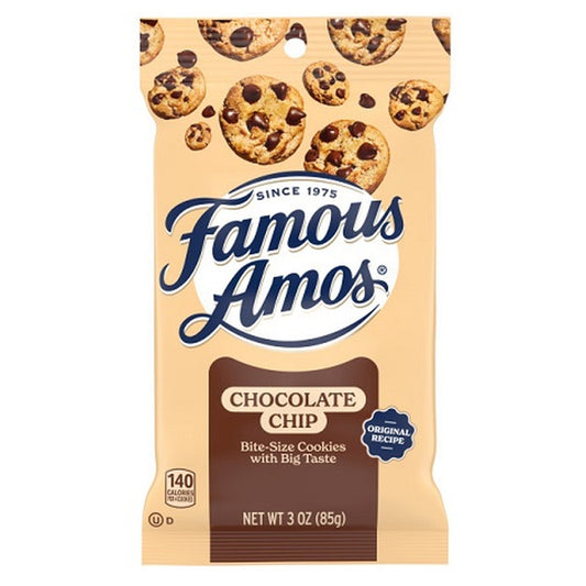 Famous Amos Chocolate Chip Cookies 3oz pack — full package