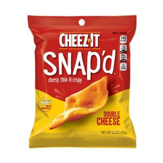 Cheez-It Snap'd Double Cheese 2.2oz 6ct pack — full package
