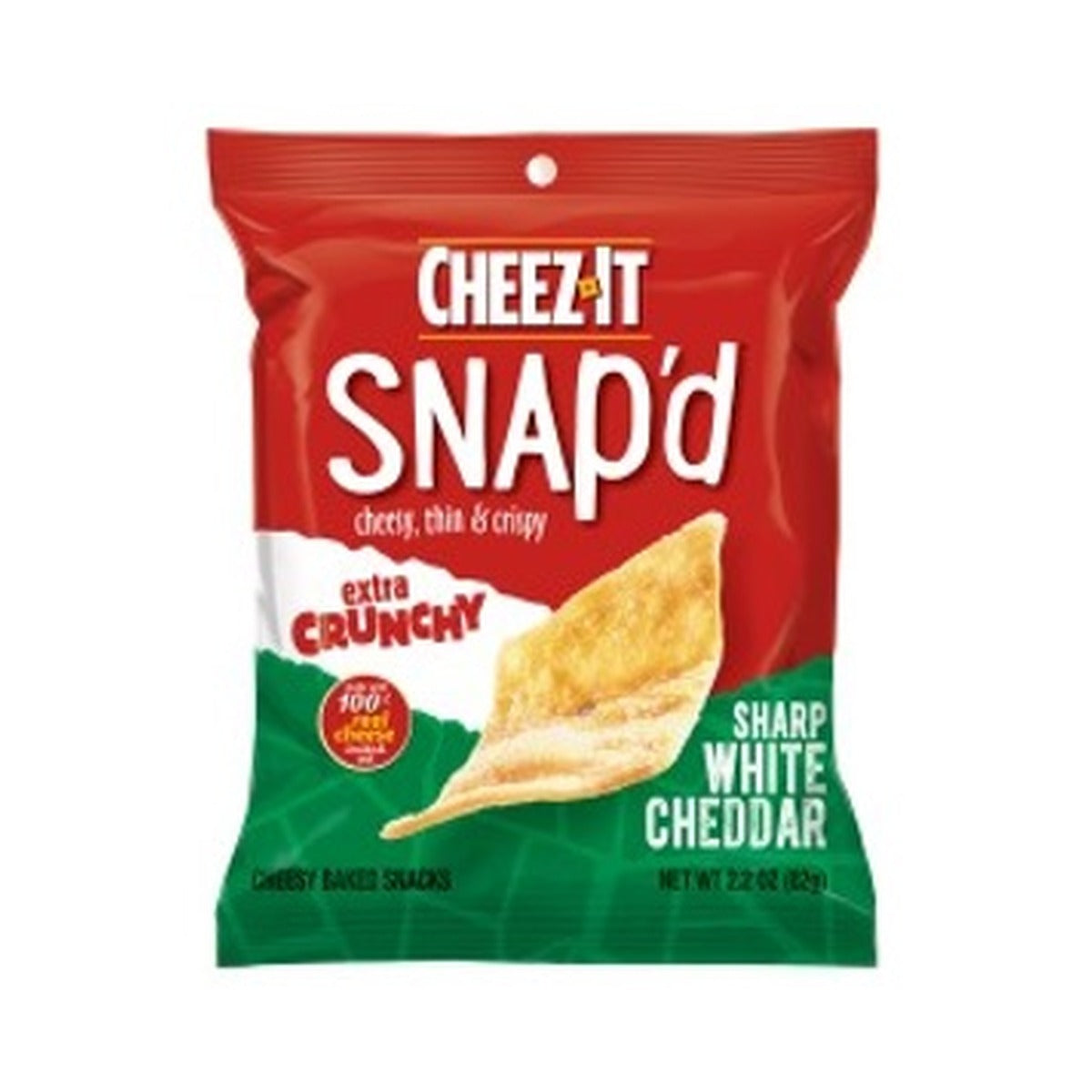 Cheez-It Snap'd Sharp White Cheddar 2.2oz 6ct pack — full package