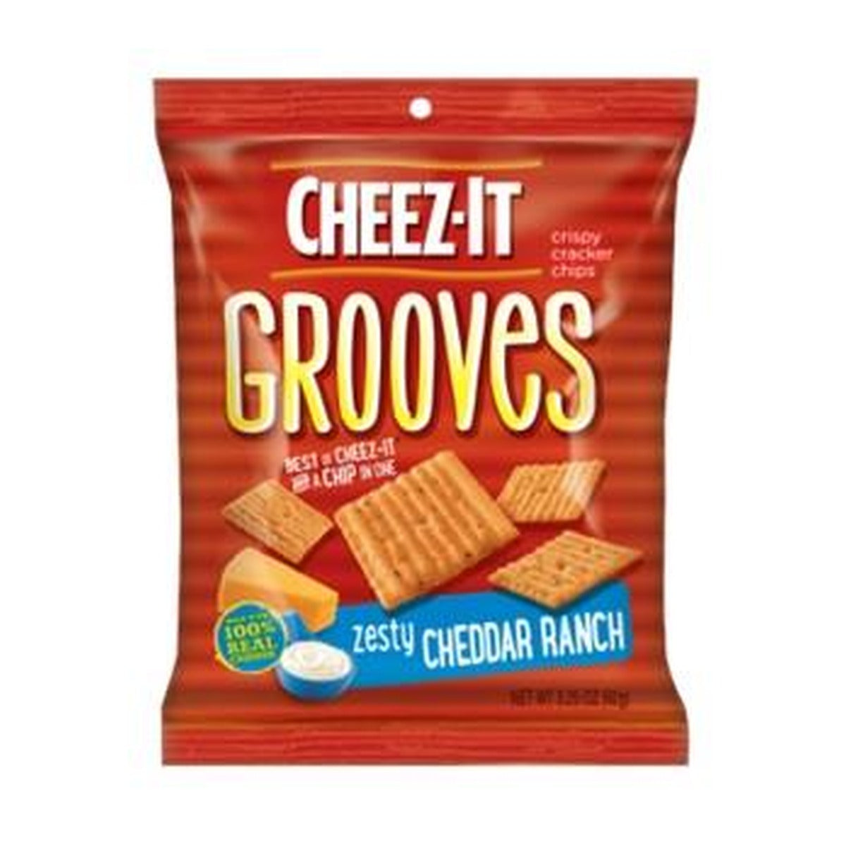 Cheez-It Grooves Cheddar Ranch 3.25oz 6ct pack — full package