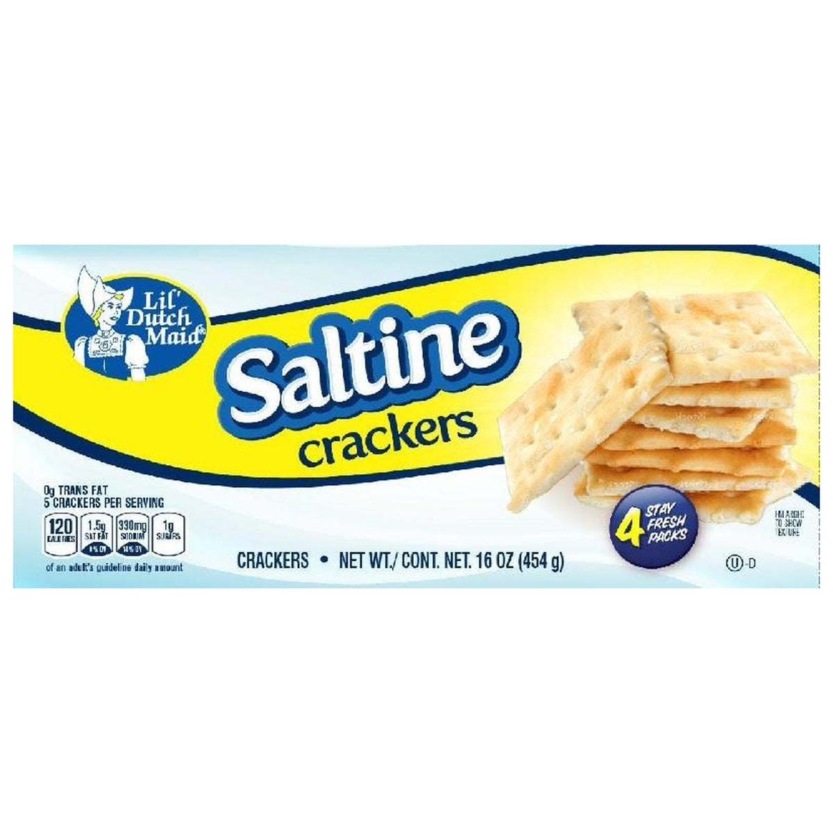 Lil' Dutch Maid Saltines 16oz 12ct pack — full package
