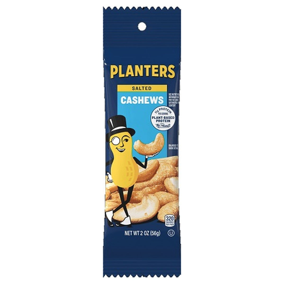 Planters Cashews Salted 2oz 15ct pack — full package