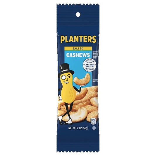 Planters Cashews Salted 2oz 15ct pack — full package