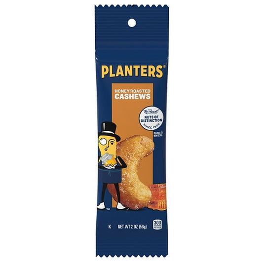 Planters Cashews Honey Roasted 2oz 15ct pack — full package