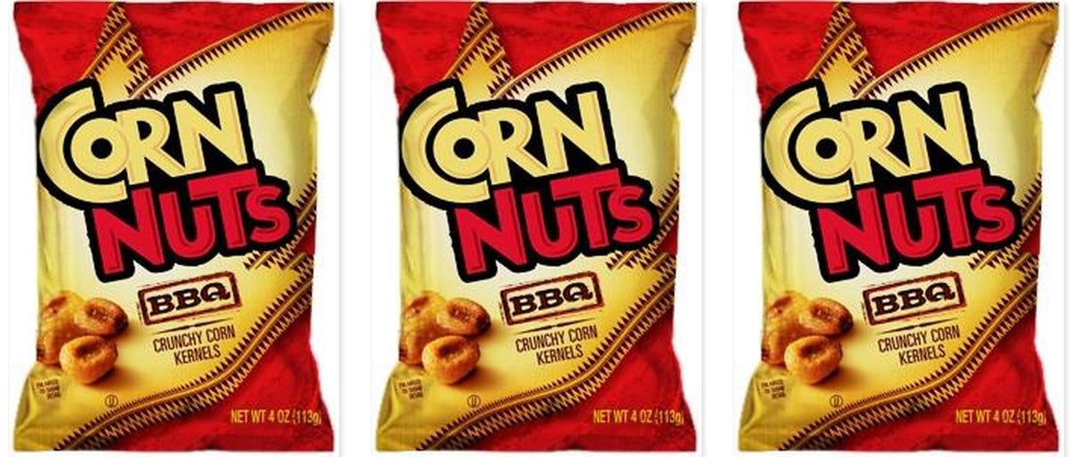 Corn Nuts BBQ 4oz 12ct 3-Pack — three single packs