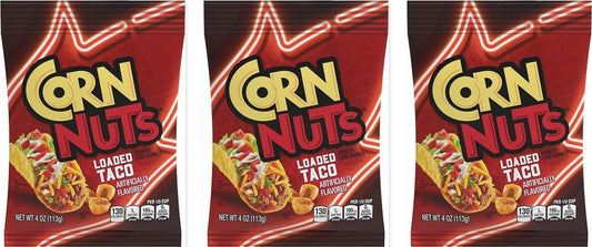 Corn Nuts Loaded Taco 4oz 12ct 3-Pack — three single packs