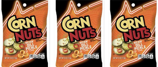 Corn Nuts Kickin Dill Pickle 4oz 12ct 3-Pack — three single packs