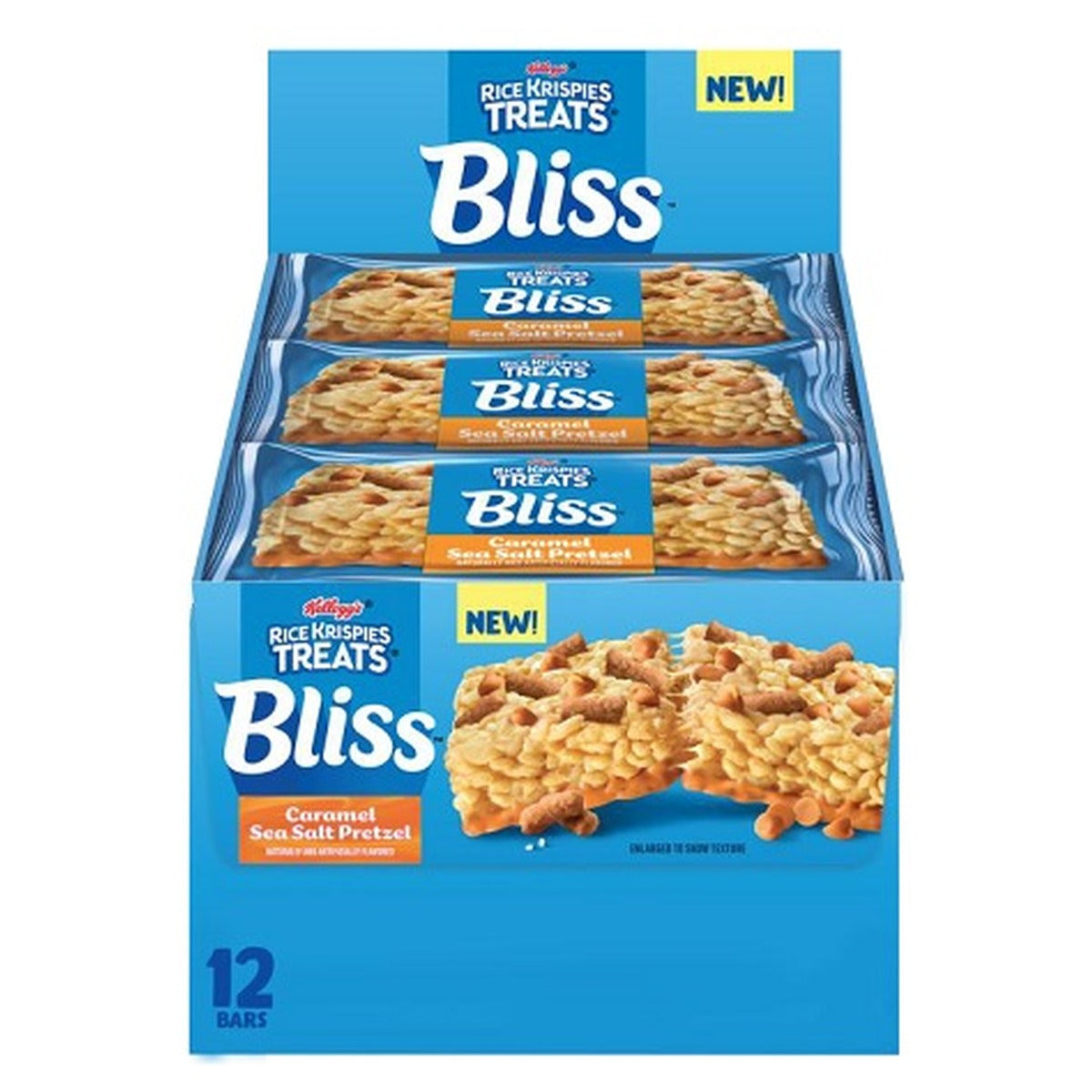 Rice Krispies Treats Bliss Caramel Sea Salt Pretzel 1.5oz 12ct pack — full package