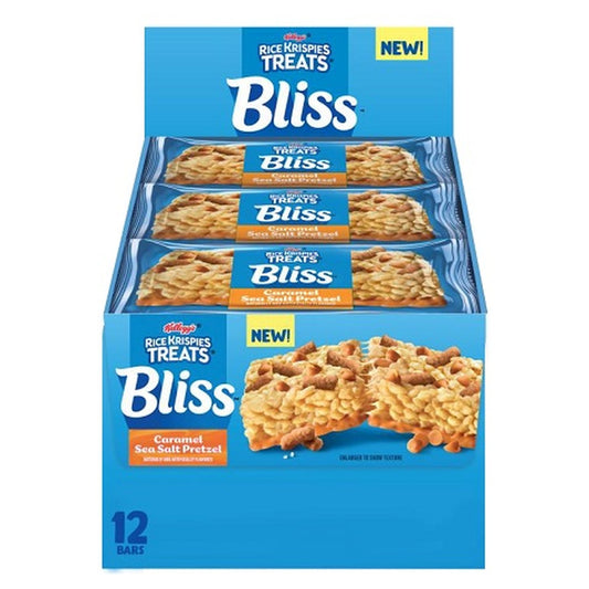 Rice Krispies Treats Bliss Caramel Sea Salt Pretzel 1.5oz 12ct pack — full package