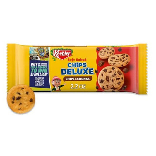 Keebler Chips Deluxe Soft Baked 2.2oz pack — full package