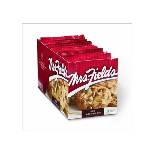 Mrs. Fields Milk Chocolate Chip Cookies 2.1oz 12ct pack — full package