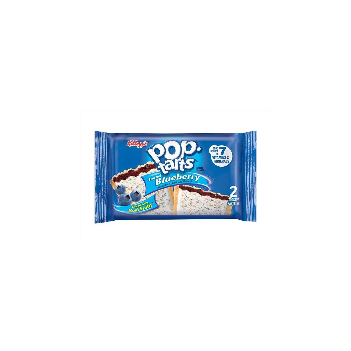 Pop-Tarts Frosted Blueberry 3.67oz pack — full package