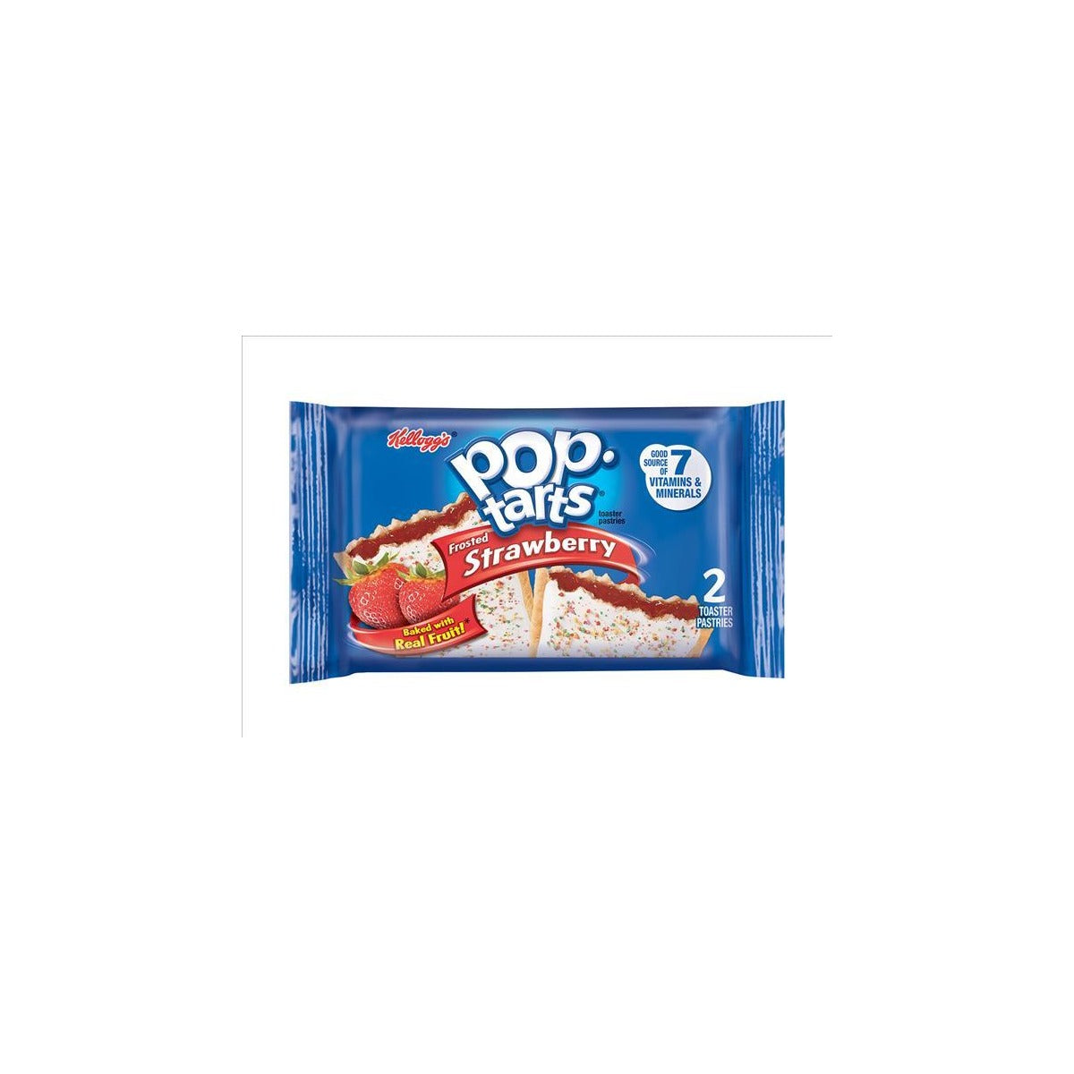 Pop-Tarts Frosted Strawberry 3.67oz pack — full package