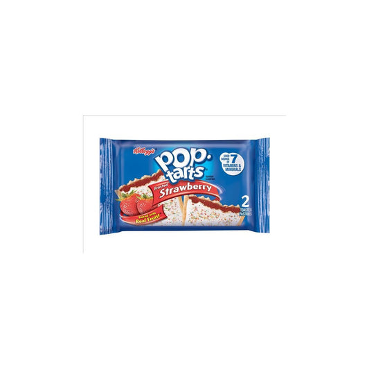 Pop-Tarts Frosted Strawberry 3.67oz pack — full package