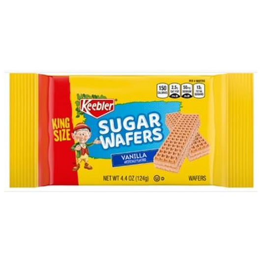 Keebler Sugar Wafers Vanilla 4.4oz King Size pack — full package