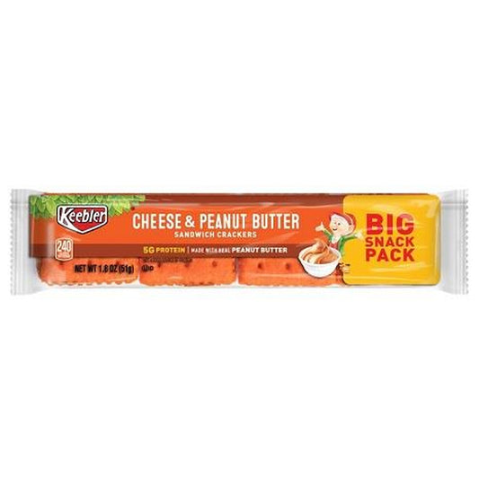 Keebler Cheese & Peanut Butter Crackers 1.8oz 12ct pack — full package