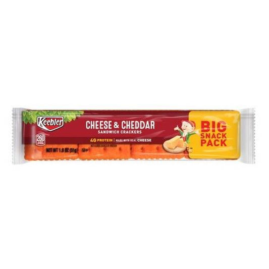 Keebler Cheese & Cheddar Crackers 1.8oz 12ct pack — full package