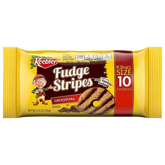 Keebler King Size Fudge Stripes 4.75oz pack — full package