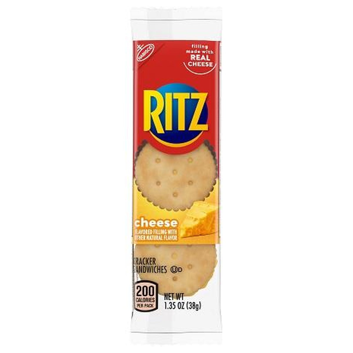 Nabisco Ritz Sandwich Cheese 1.35oz 8ct pack — full package