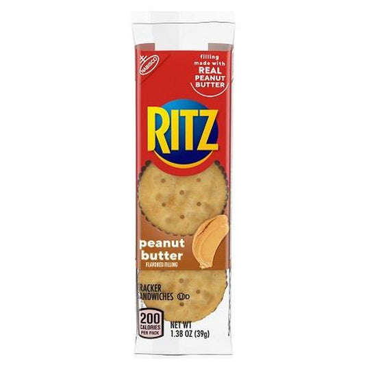Nabisco Ritz Sandwich Peanut Butter 1.38oz 8ct pack — full package