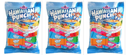 Hawaiian Punch Candy Chews 7oz Peg Bag 3-Pack — three single packs