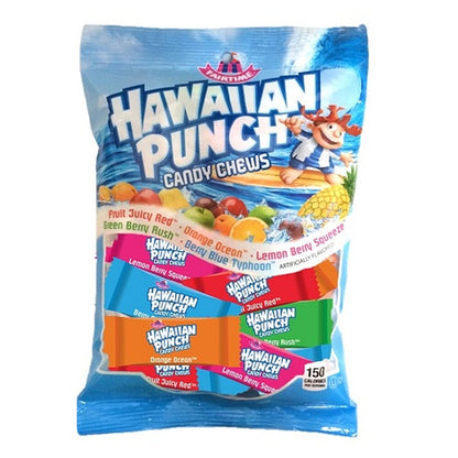 Hawaiian Punch Candy Chews 7oz Peg Bag pack — full package