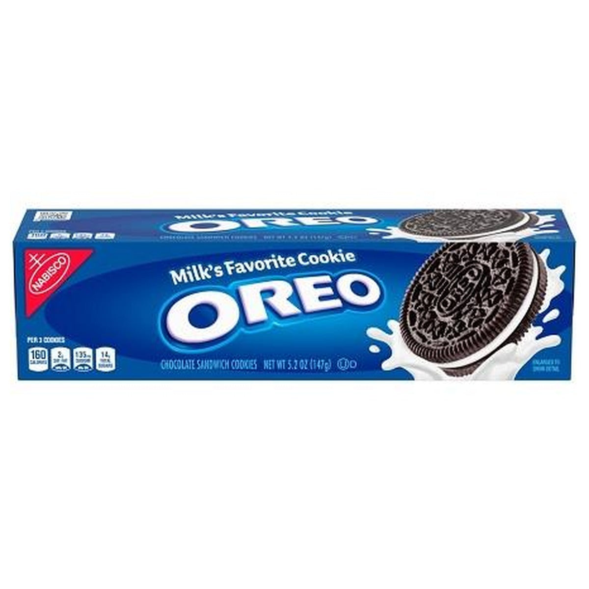 Oreo Chocolate Sandwich Cookies 5.2oz pack — full package