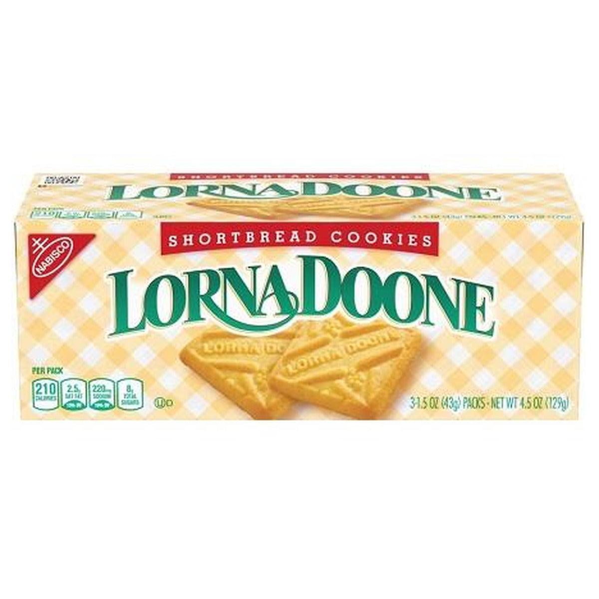 Nabisco Lorna Doone Shortbread Cookies 4.5oz pack — full package