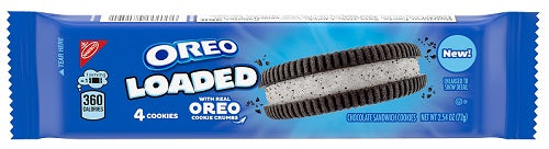 Oreo Loaded Chocolate Sandwich Cookies 2.54oz Packs — pack