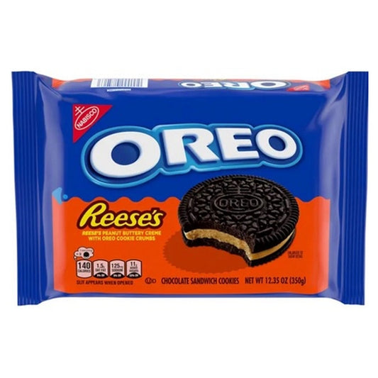 Oreo King Size Reese's Peanut Butter Creme 12.35oz pack — full package