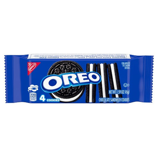 Oreo Singles Chocolate Sandwich Cookies 1.59oz 10ct pack — full package