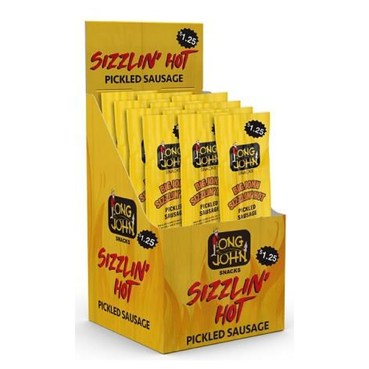 Long John Sizzlin' Hot 1.4oz pack — full package