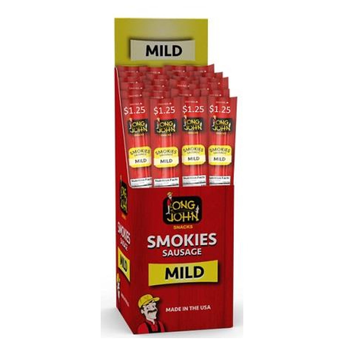 Long John Smokies Mild 1.2oz pack — full package