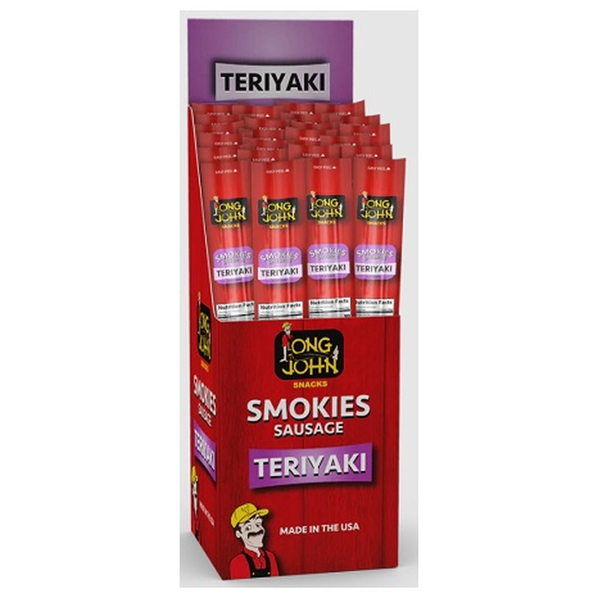 Long John Smokies Teriyaki 1oz pack — full package