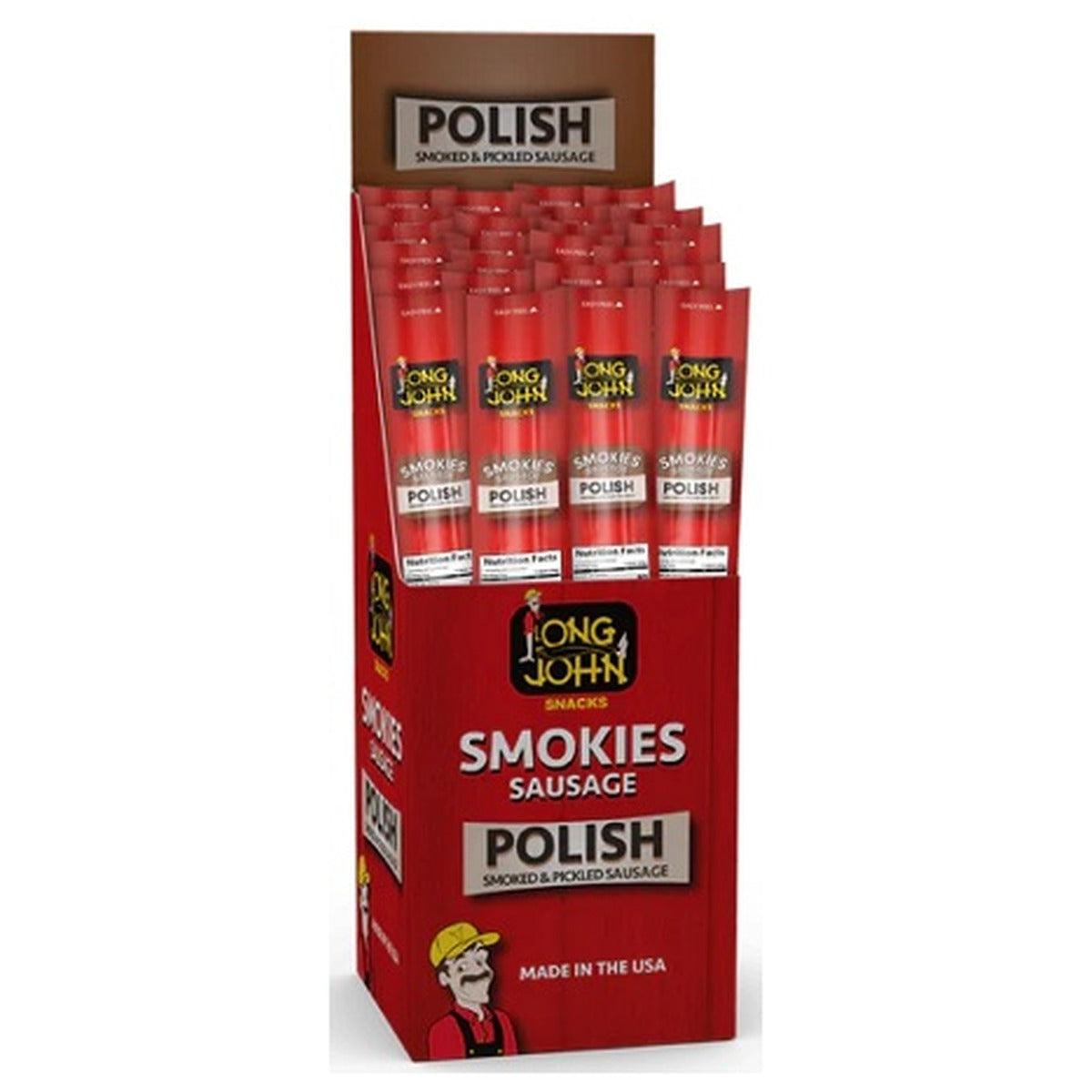 Long John Polish Sausage 1oz pack — full package