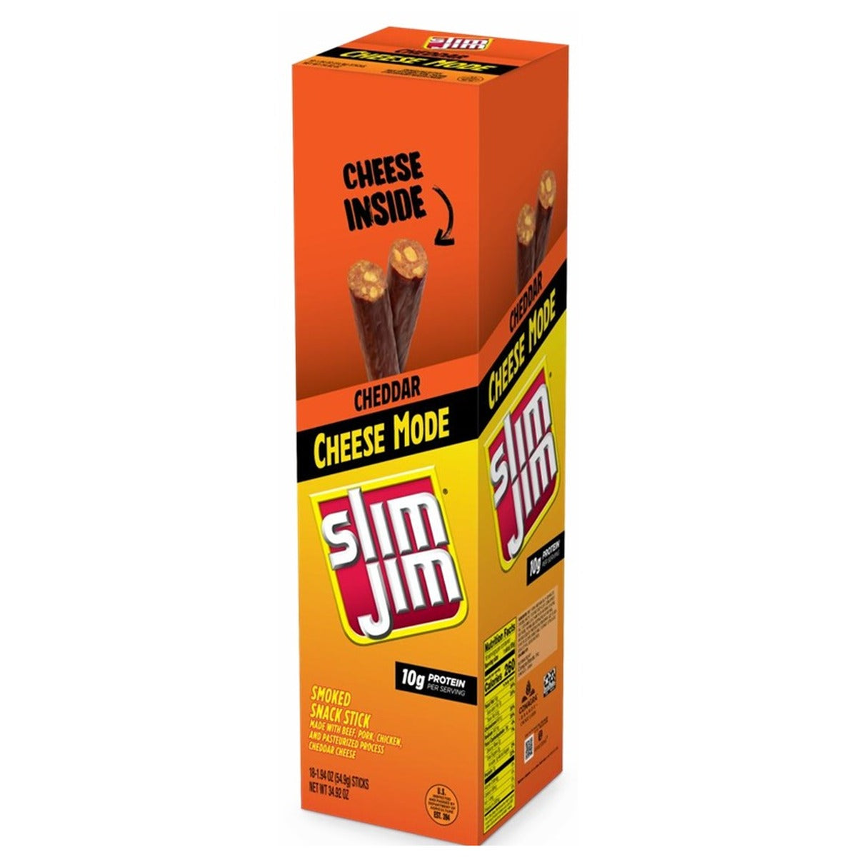 Slim Jim Giant Cheese Mode Cheddar 1.94oz pack — full package