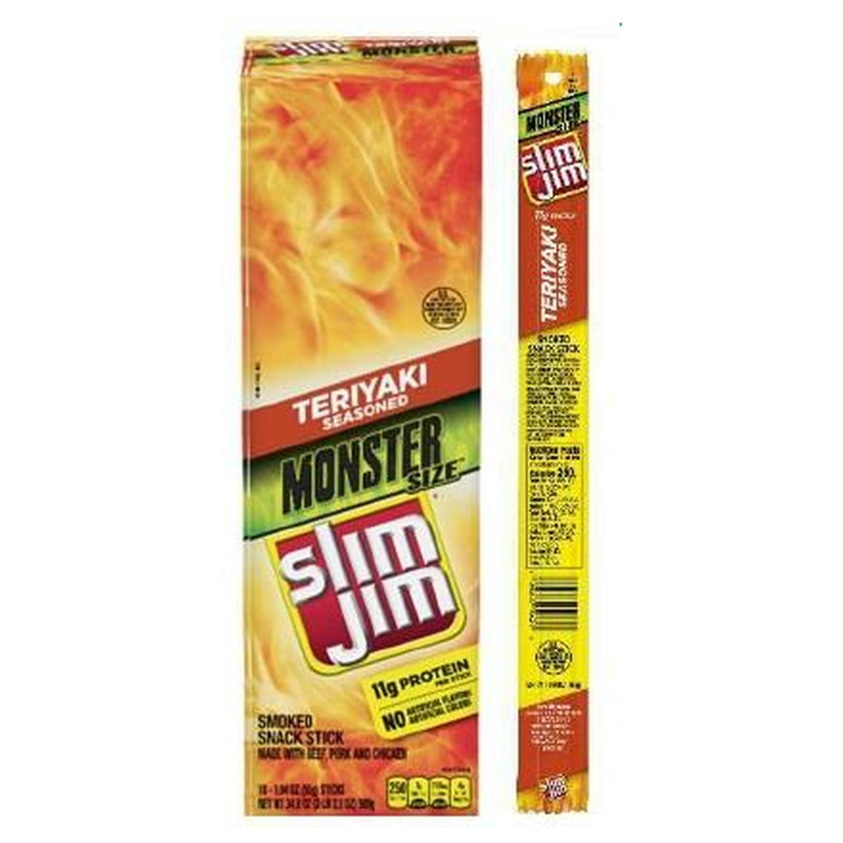 Slim Jim Monster Teriyaki 1.94oz pack — full package
