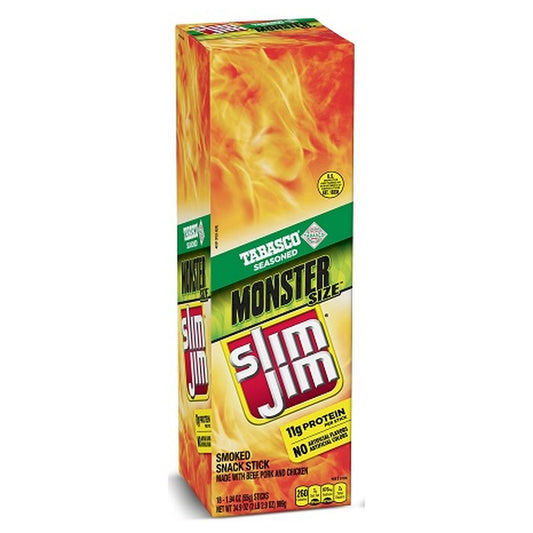 Slim Jim Monster Tabasco 1.94oz pack — full package