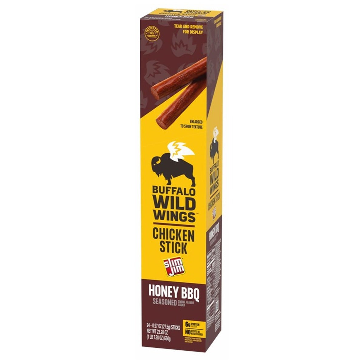 Slim Jim Giant BWW Chicken Honey BBQ .97oz pack — full package