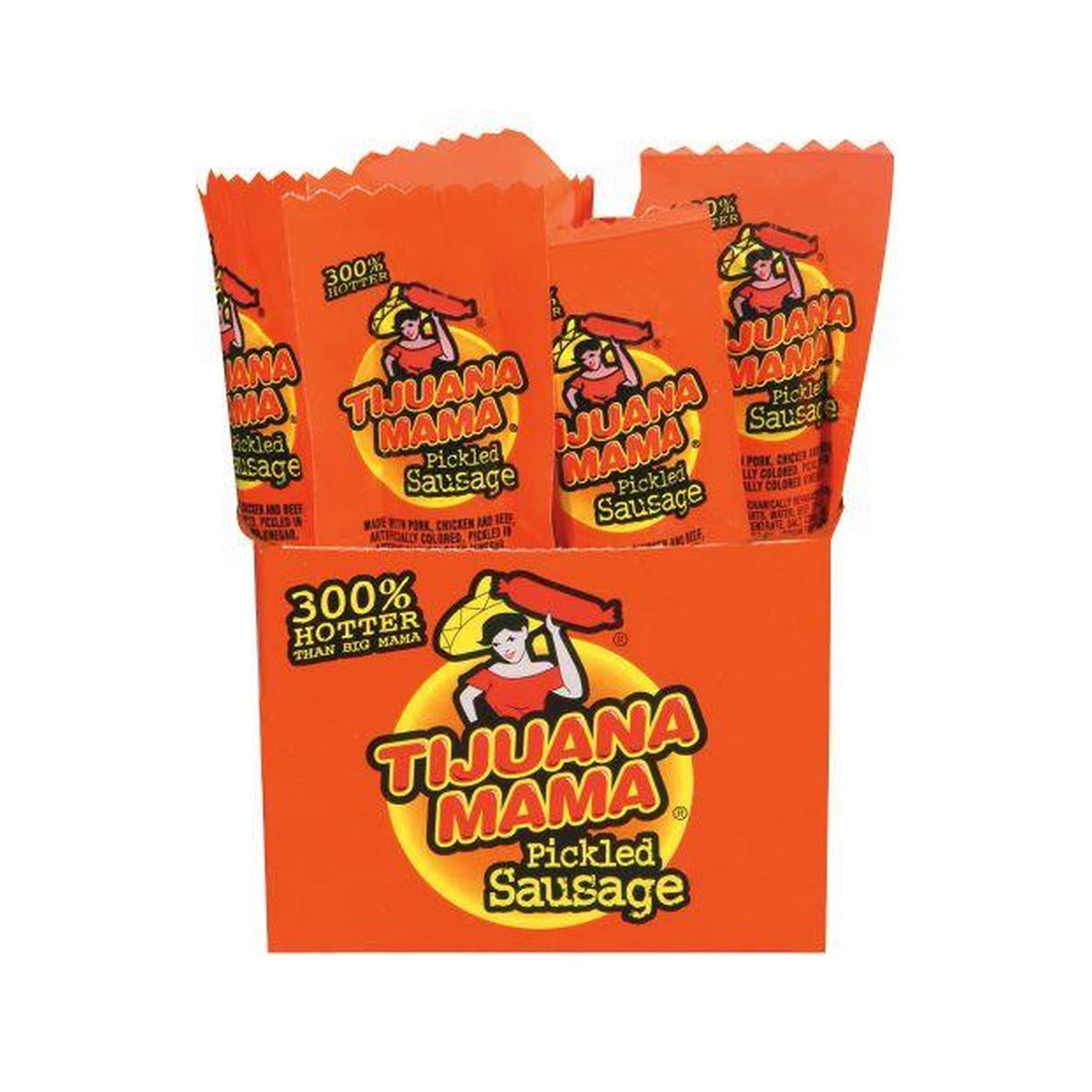 Tijuana Mama Pickled Sausage 2.4oz pack — full package