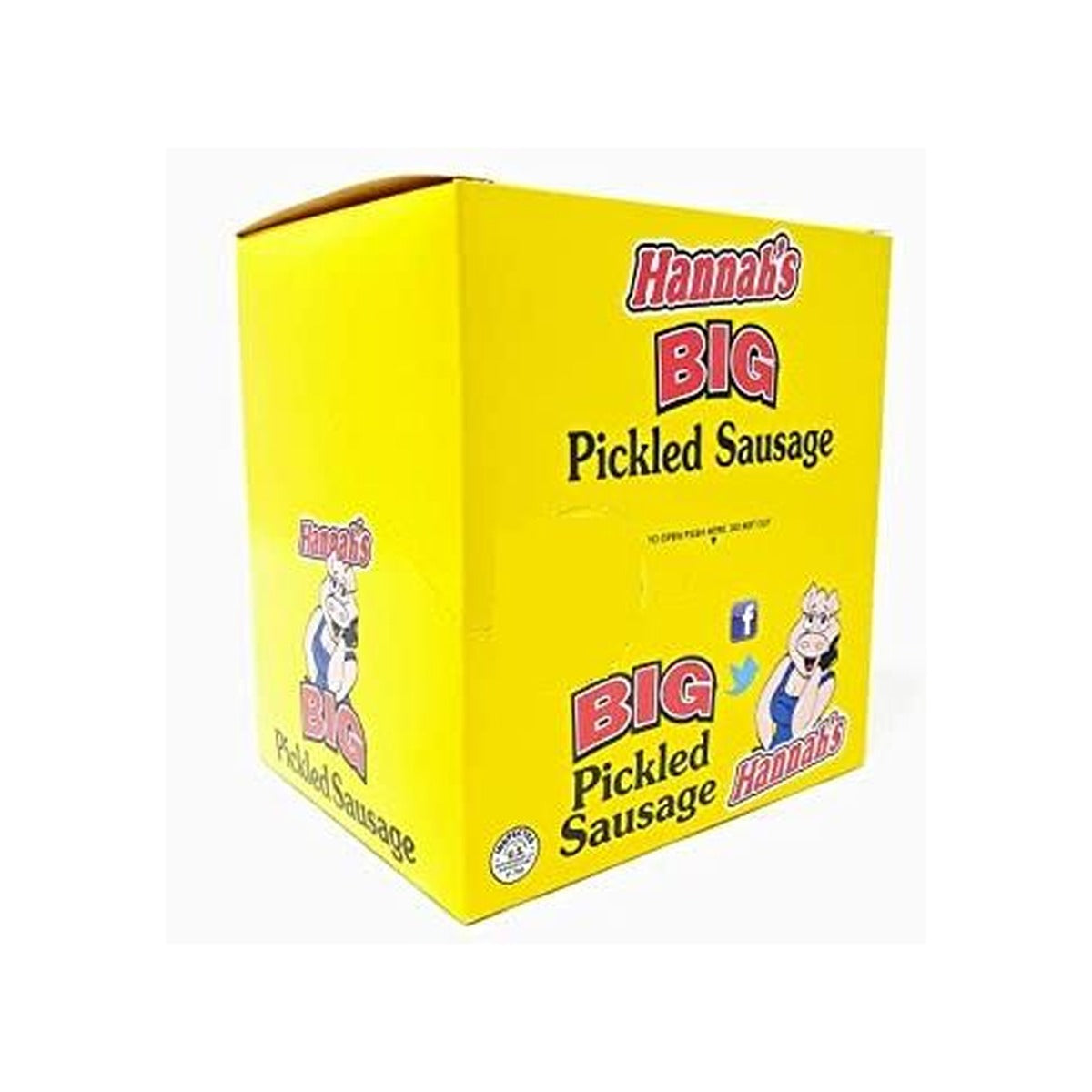 Hannah's Big Pickled Sausage 1.7oz pack — full package