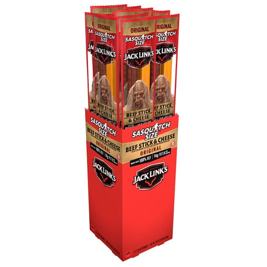 Jack Link's Beef & Cheese Sasquatch 2.45oz pack — full package