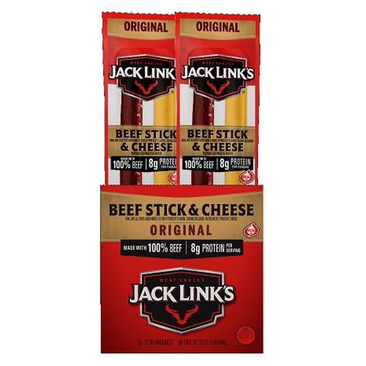 Jack Link's All American Beef & Cheese 1.2oz pack — full package
