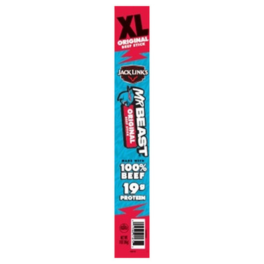 Jack Link's Mr. Beast XL Beef Stick Original 3oz pack — full package